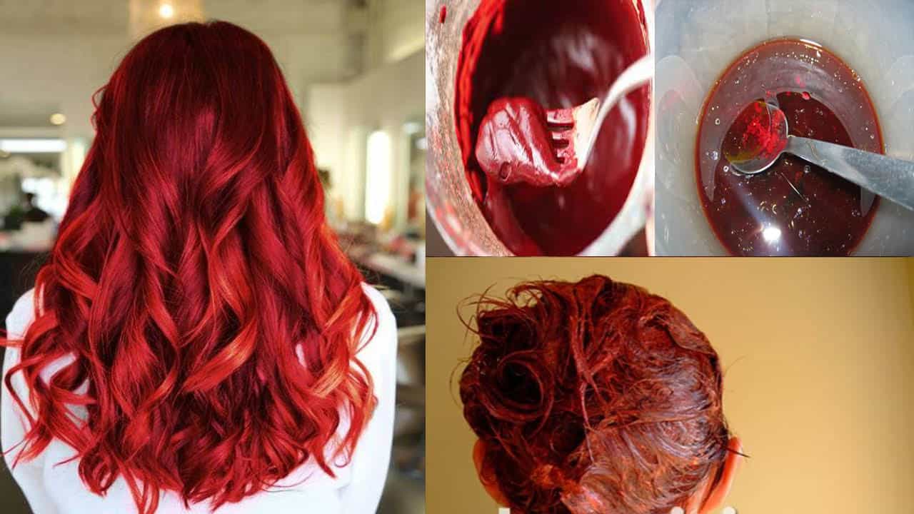 غيري لون شعرك باللون الأحمر الجرئ بطريقة أحترافية وبمكونات من منزلك 5 غيري لون شعرك باللون الأحمر الجرئ بطريقة أحترافية وبمكونات من منزلك