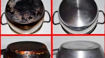 طريقة تنظيف الطاسة والأواني المحروقة