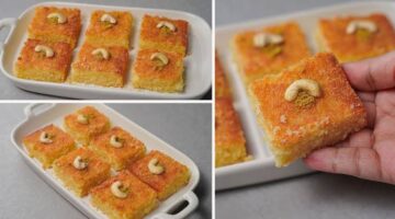 طريقة عمل البسبوسة الطرية في المنزل