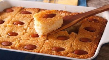 طريقة عمل البسبوسه 2