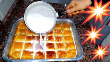 طريقة عمل الجلاش الحلو زي المحلات التركية وهيبهر ضيوفك من حلاوة شكله ولذاذته