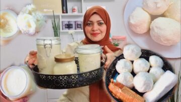 اعملي السمنة البلدي من وش اللبن….طريقة عمل السمنة الفلاحي المرملة بدل ما تشتريها وفري واعمليها في البيت