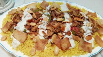 طريقة عمل فتة الشاورما السوري