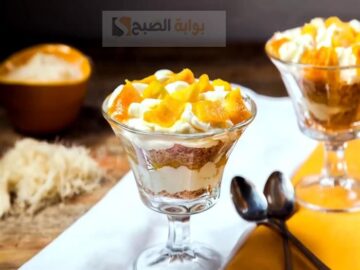 طريقة عمل كنافة بالمانجو والكريمة اللذيذة في البيت