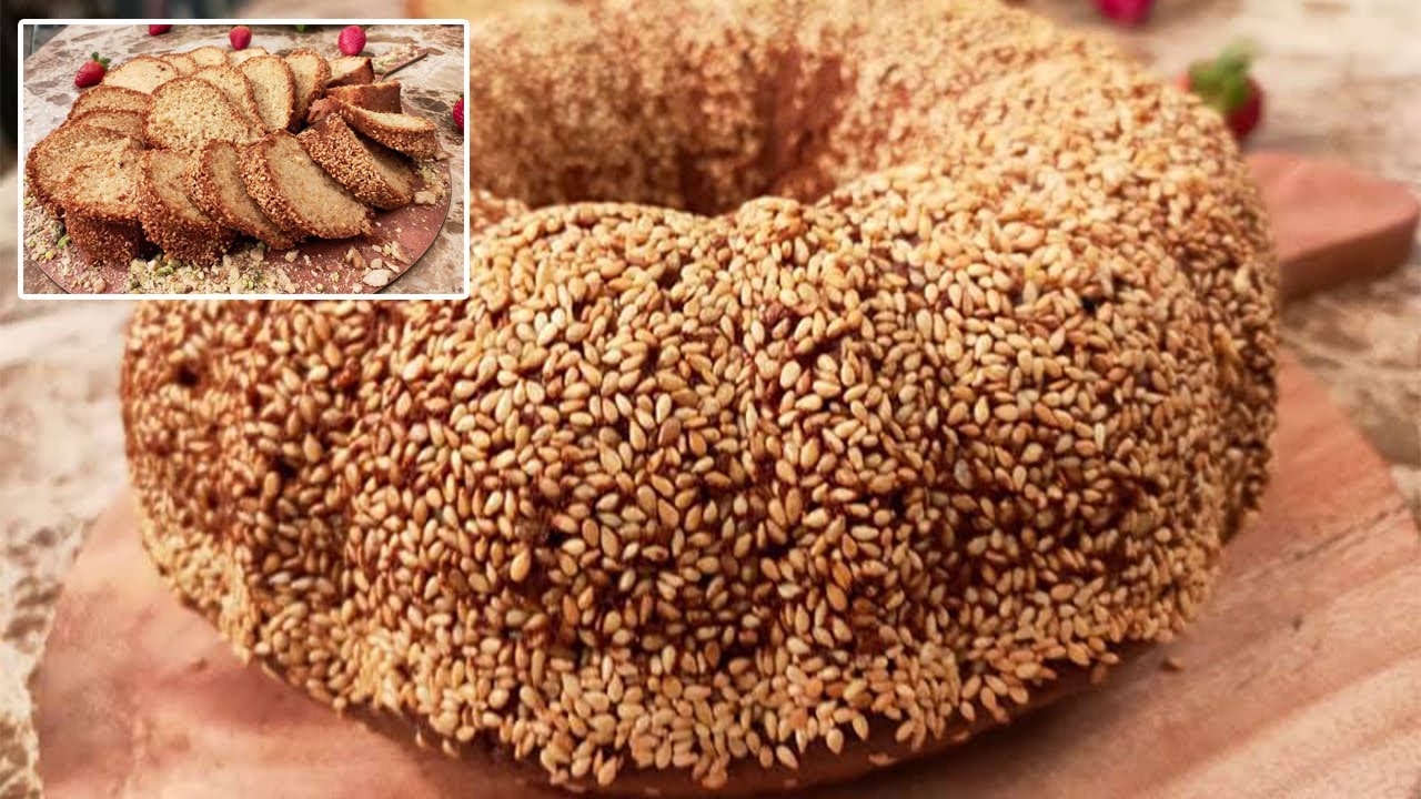 كيكة السمسم اللذيذة لشرب الشاي بقوام هش وخفيف 5 كيكة السمسم اللذيذة لشرب الشاي بقوام هش وخفيف