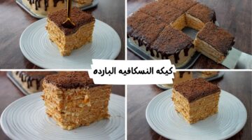 طريقة عمل كيكة النسكافيه الباردة