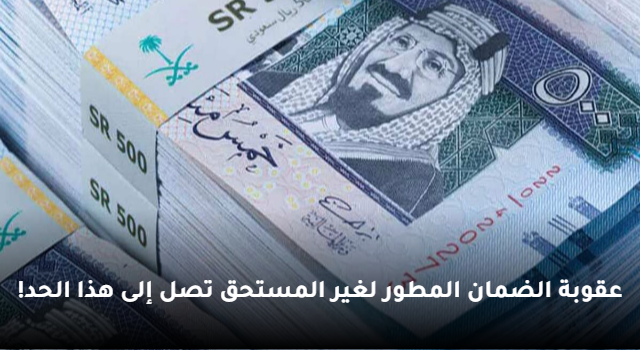 عقوبة الضمان المطور لغير المستحق 1445 تصل إلى هذا الحد! 5 عقوبة الضمان المطور لغير المستحق 1445 تصل إلى هذا الحد!
