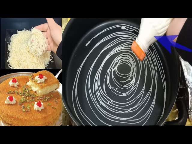 من كيلو دقيق اعملي الكنافة البلدي على عين البوتاجاز 