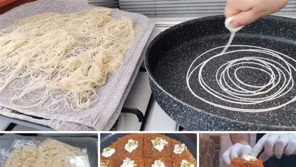 في 10 دقائق أبسط وأنجح عجينة كنافة بالبيت مضمونة وزي الجاهزة 5 في 10 دقائق أبسط وأنجح عجينة كنافة بالبيت مضمونة وزي الجاهزة
