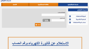 لاستعلام عن فاتورة الكهرباء 1 1