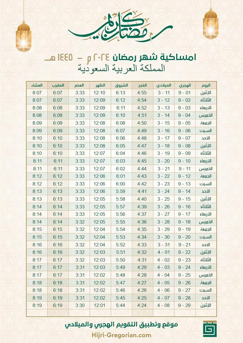 متى يجي رمضان 2024 في السعودية وما مصير الدراسة الحضورية هذا العام؟