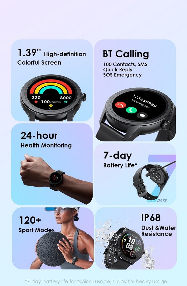 علي قد الأيد سعر ومواصفات ساعة Oraimo Watch 2R تستقبل المكالمات ببطارية تدوم 7 أيام 5 علي قد الأيد سعر ومواصفات ساعة Oraimo Watch 2R تستقبل المكالمات ببطارية تدوم 7 أيام