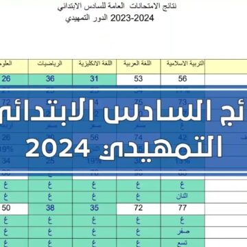 رابط نتائج السادس الابتدائي 2024 الدور الاول مختلف عموم محافظات العراق عبر موقع وزارة التربية والتعليم العراقية