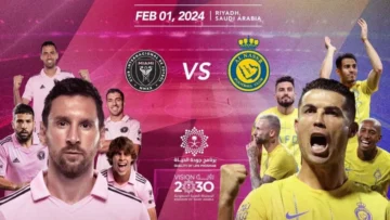 مباراة النصر السعودي وانتر ميامي .. تعرف علي مواجهة رونالدو وميسي والقنوات المفتوحة الناقلة