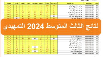 ظهرت الان نتائج الثالث المتوسط التمهيدي 2024 العراق من موقع وزارة التربية والتعليم العراقية
