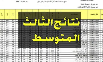 الآن Now.. رابط استعلام نتائج الثالث المتوسط التمهيدي بالرقم الامتحاني 2024 في العراق