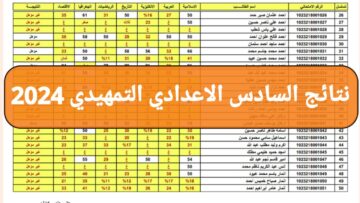 الآن.. نتائج السادس الاعدادي التمهيدي 2024 جميع المحافظات موقع وزارة التربية العراقية