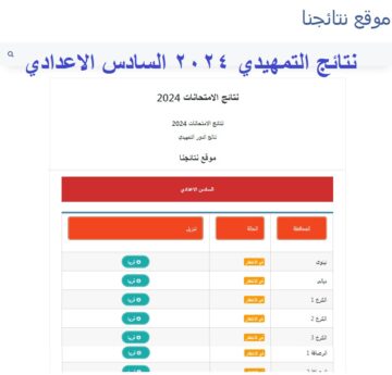 رسمياً الان .. رابط استخراج نتائج السادس الاعدادي التمهيدي 2024 في عموم العراق عبر موقع نتائجنا