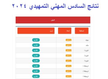رسمياً .. لينك استخراج نتائج السادس المهني التمهيدي 2024 عموم العراق عبر موقع نتائجنا