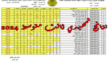 “اعرف نتيجتك epedu.gov.iq” نتائج الثالث المتوسط الدور التمهيدي 2024 في عموم العراق وزارة التربية ونتائجنا
