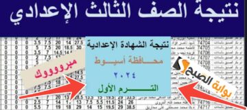 رابط نتيجة 3 اعدادي محافظة أسيوط 2024 وخطوات الاستعلام عن الشهادة الاعدادية