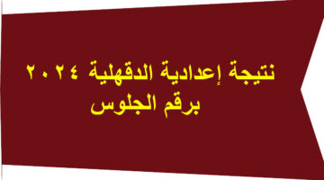 نتيجة إعدادية الدقهلية 2024