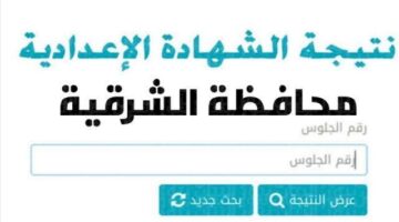 نتيجة الشهادة الاعدادية الترم الاول محافظة الشرقية 2024 6