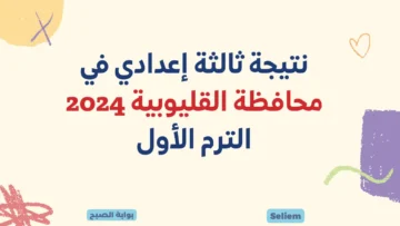 ظهرت رسميًا.. نتيجة ثالثة إعدادي في القليوبية 2024 لينك نتائج الشهادة الإعدادية بالقليوبية qaliobia.gov.eg الترم الأول