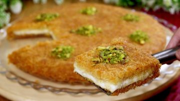 طريقة عمل الكنافة بالمهلبية بدون فرن وبتكلفة اقتصادية