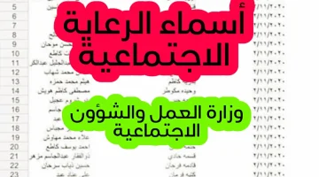 المشمولين بالرعاية الاجتماعية في العراق