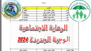 رابط الاستعلام عن اسماء الرعاية الاجتماعية الوجبة الأخيرة في عموم المحافظات العراقية