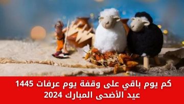 كم يوم باقي على وقفة يوم عرفات 1445 ومتى عيد الأضحى المبارك 2024