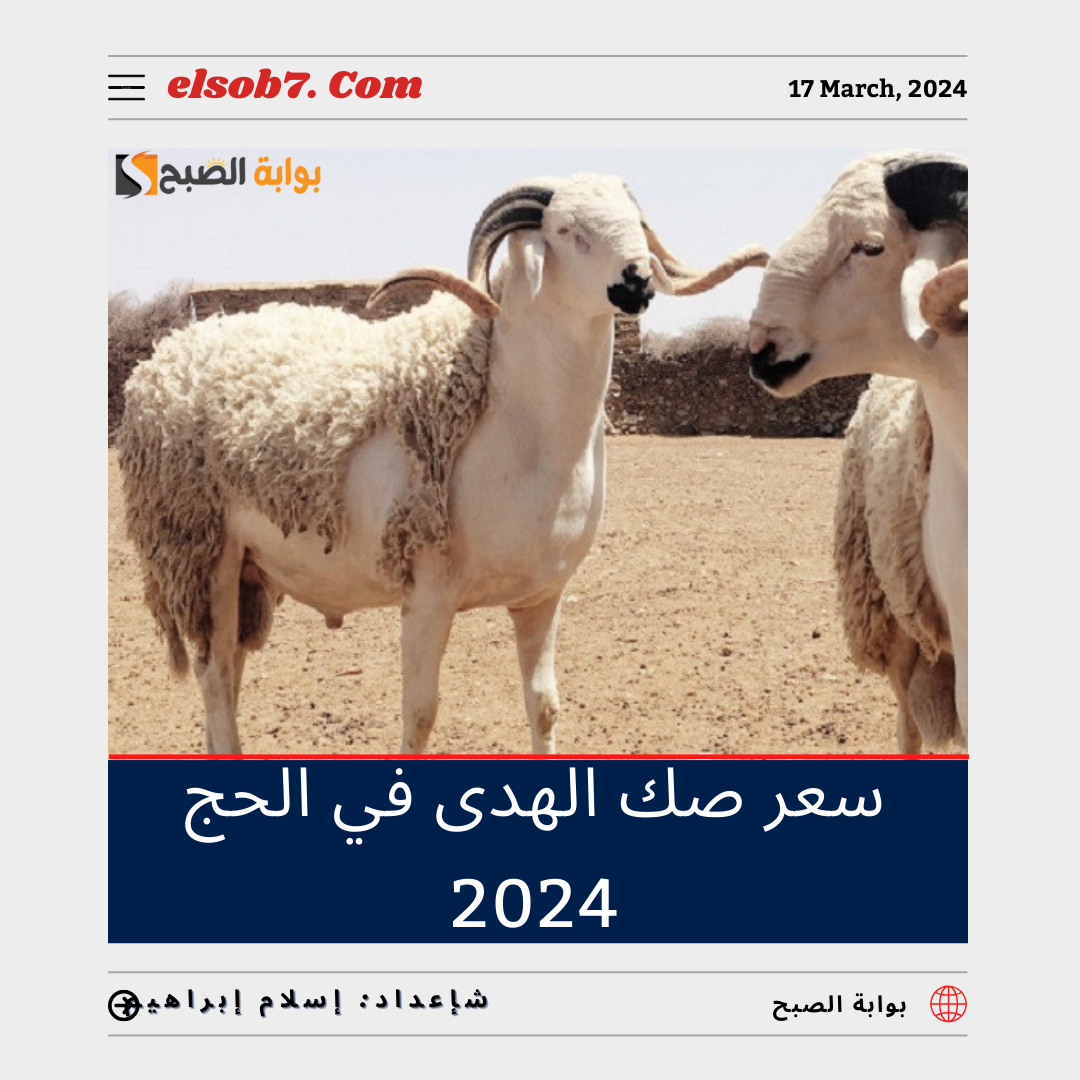 كم سعر صك الهدى في الحج 2024؟ تعرف على أسعار الأضاحي 1445 5 كم سعر صك الهدى في الحج 2024؟ تعرف على أسعار الأضاحي 1445