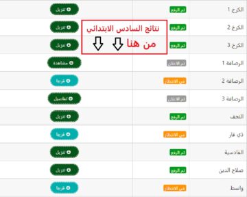 رابط نتائج السادس الابتدائي في العراق 2024.. “رابط مجمع لعموم المحافظات”