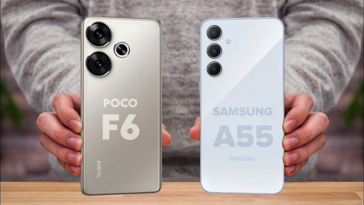 “سامسونج ولا شاومي؟”.. مقارنة شاملة بين هاتف Samsung Galaxy A55 وهاتف Xiaomi Poco F6