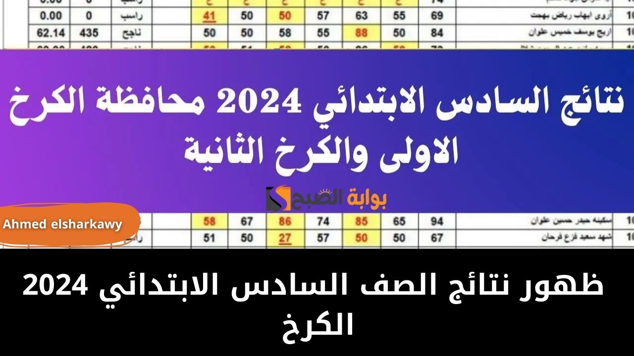 "الف مبروك".. ظهور نتائج الصف السادس الابتدائي 2024 الكرخ عبر epedu.gov.iq التربية العراقية 5 “الف مبروك”.. ظهور نتائج الصف السادس الابتدائي 2024 الكرخ عبر epedu.gov.iq التربية العراقية