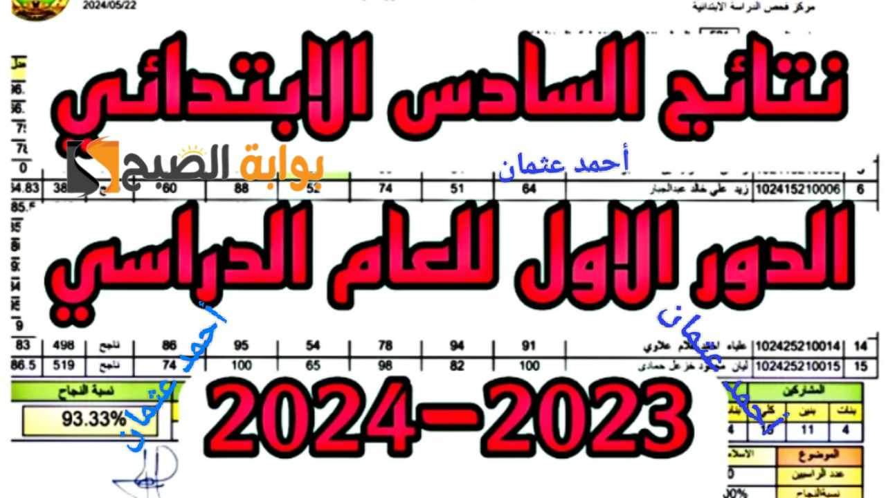 "النجف الاشرف".. مركز نتائجنا السادس الابتدائي بالرقم الامتحاني PDF الدور الأول (دهوك- نينوى -السليمانية) 5 “النجف الاشرف”.. مركز نتائجنا السادس الابتدائي بالرقم الامتحاني PDF الدور الأول (دهوك- نينوى -السليمانية)