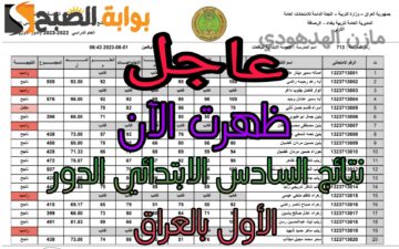 «تم الرفع» نتائج السادس الابتدائي 2024 العراق الدور الأول الكرخ 1 و 2 | الرصافة الأولى.. اعرف نتيجتك من هُنا