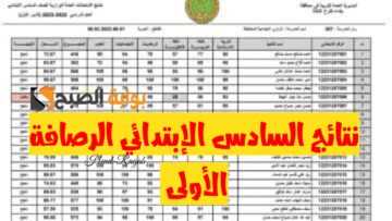 «مبروك للناجحين».. استعلام نتائج السادس الإبتدائي 2024 الرصافة الأولى PDF بالرابط الرسمي