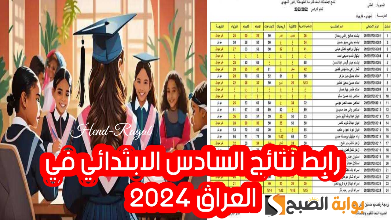 رابط نتائج السادس الابتدائي في العراق 2024 الدور الأول.. استعلم عن نتيجتك الآن! 5 رابط نتائج السادس الابتدائي في العراق 2024 الدور الأول.. استعلم عن نتيجتك الآن!
