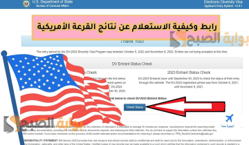 كيف اعرف انه تم قبولي في اللوتري؟.. متى موعد ظهور نتائج اللوتري الأمريكي 2024؟  وكيفية الاستعلام قرعة أمريكا  DV LOTTERY