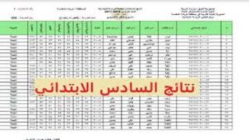 عاجل ظهور محافظة بابل لنتائج الصف السادس الابتدائي وخطوات الاستعلام عن النتيجة