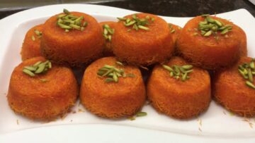 طريقة عمل الكنافة كب كيك في المنزل بخطوات بسيطة