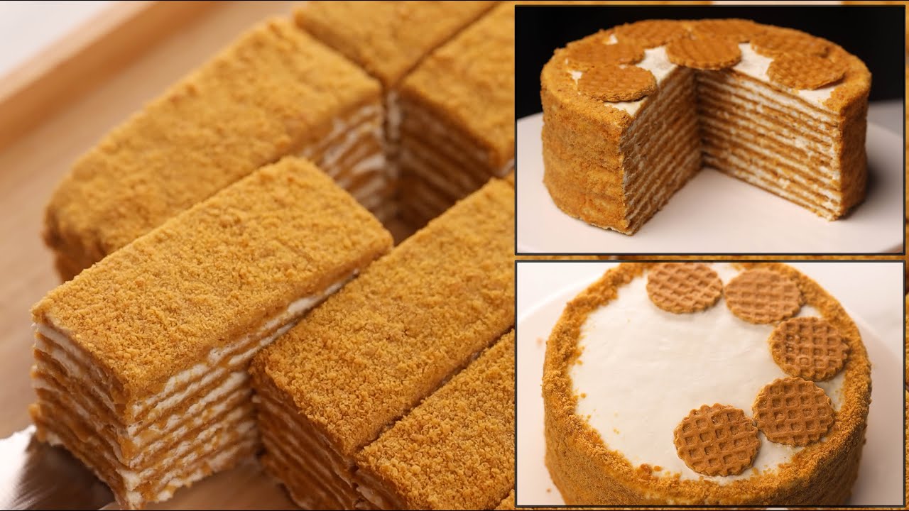 كيكة العسل الروسية الباردة لصيف منعش ومليء بالطاقة 5 كيكة العسل الروسية الباردة لصيف منعش ومليء بالطاقة