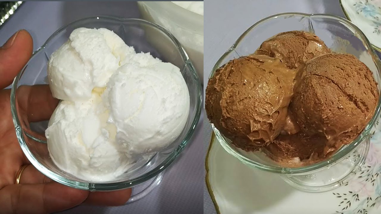 بدون ماكينة.. طريقة عمل آيس كريم الفانيليا الاقتصادي في 10 دقايق بدون كريمة هيعجب أولادك