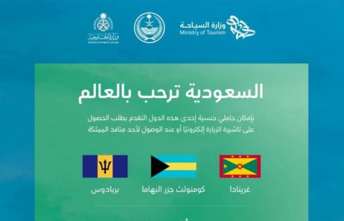 المملكة تتيح لمواطني 3 دول الحصول على تأشيرة الزيارة إلكترونيًا 3 المملكة تتيح لمواطني 3 دول الحصول على تأشيرة الزيارة إلكترونيًا