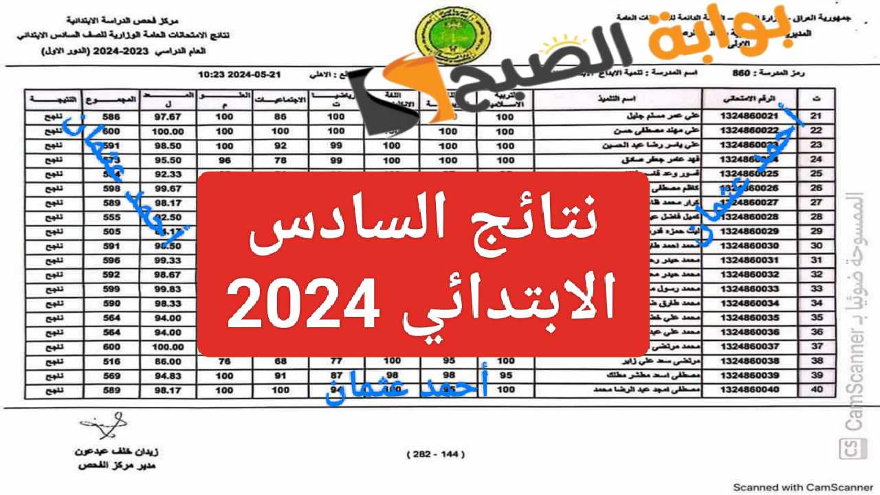 استكشف "صدرت فوراً".. نتائج السادس الابتدائي العراق 2024 وخطوات الاستعلام من نتائجنا 5 استكشف “صدرت فوراً”.. نتائج السادس الابتدائي العراق 2024 وخطوات الاستعلام من نتائجنا