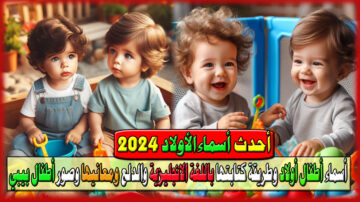 أحدث أسماء مواليد أطفال أولاد 2024 وطريقة كتابتها باللغة الانجليزية والدلع ومعانيها وصور أطفال بيبي لطيفة