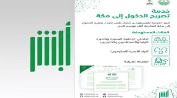 إصدار تصريح دخول مكة 1