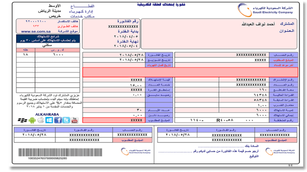خطوات الاستعلام عن فاتورة الكهرباء برقم العداد 1446 5 خطوات الاستعلام عن فاتورة الكهرباء برقم العداد 1446